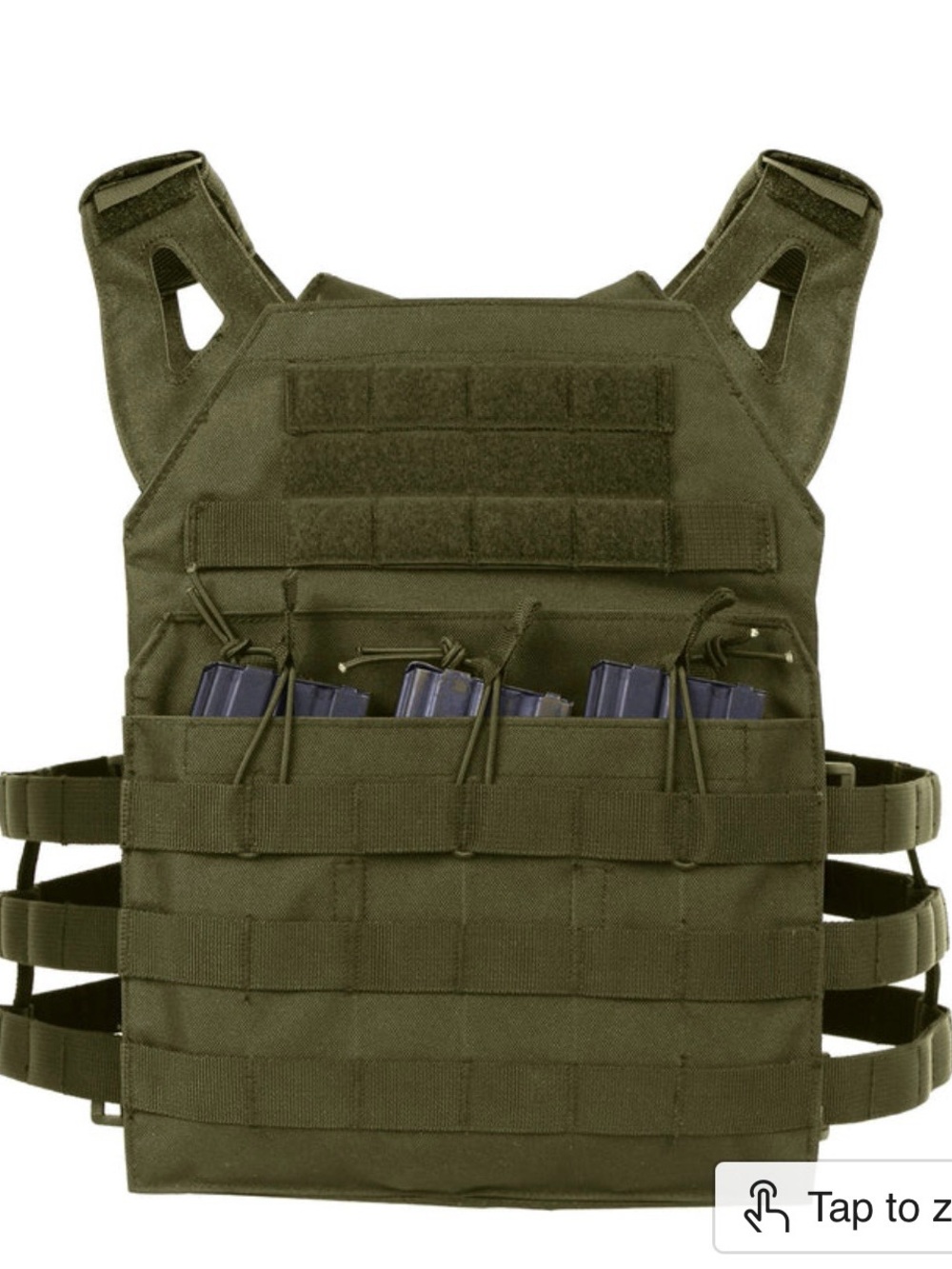 Tactical MOLLE Plate Carrier Vest in Olive